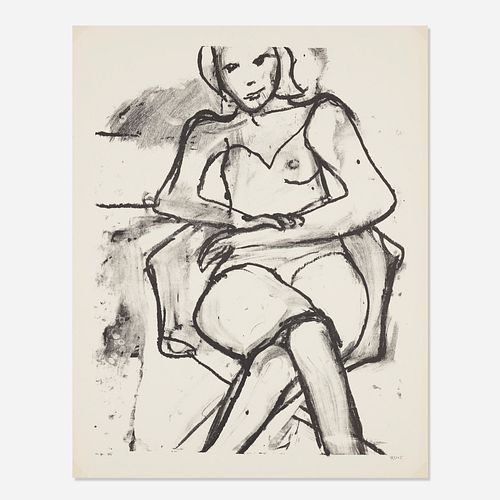 Richard Diebenkorn, Seated Woman with Crossed Hands