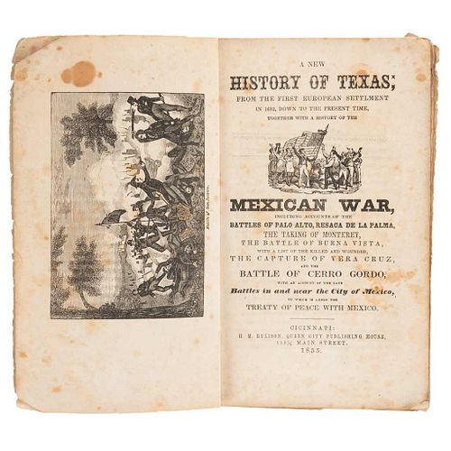 Stiff, Edward. A New History of Texas; from the First European Settlement in 1692, Down to the Present Time... Cincinnati, 1855.