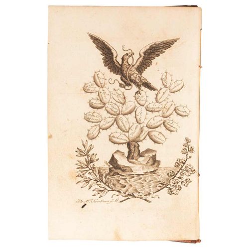 Colección de Constituciones de los Estados Unidos Mexicanos. México, 1828. Engraving by Torreblanca. Volumes I - III. Pieces: 3.