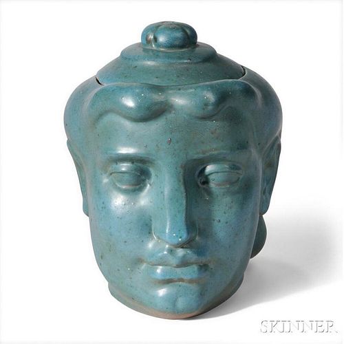 Robert Davidson (1904-1982) Ceramic Head Jar