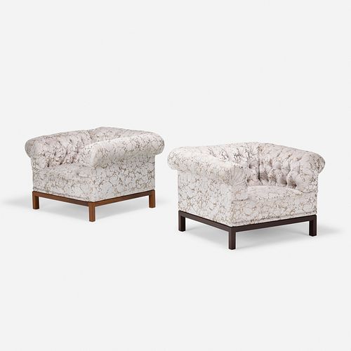 Edward Wormley, lounge chairs model 7211, pair