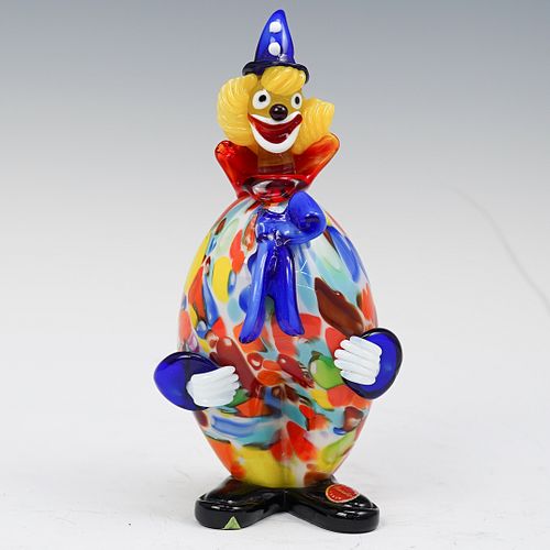 Amedeo Rossetto Murano Glass Clown