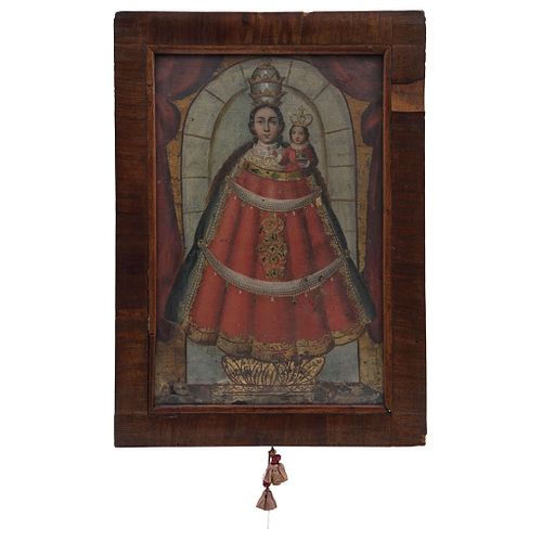 Our Lady of Loreto. Mexico. 18th Century. Oil on Jute.