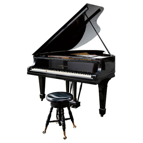 Grand Quarter Piano. United States. Early 20th Century. STEINWAY & SONS. Made in ebonized wood.
