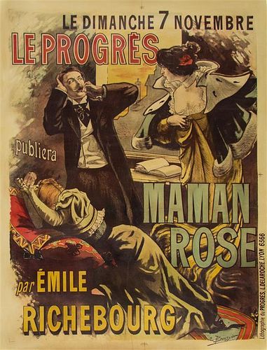 * Emile Broussier, (French, 1874-1944), Le Progres: Maman Rose par Emile Richebourg