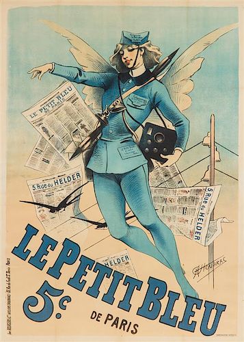 * Alfred Choubrac, (French, 1853-1902), Le Petit Bleu, 1898