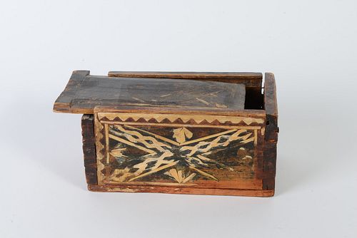New Mexico, Wooden Box with Straw Overlay