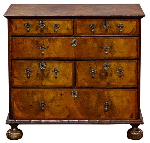 English William and Mary Walnut Chest of Drawers