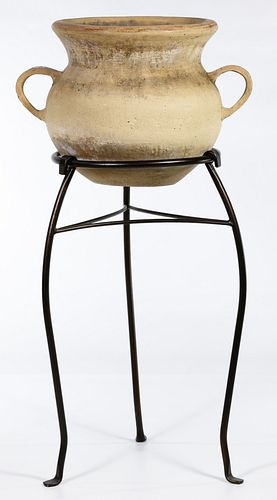 Clay Pot and Stand