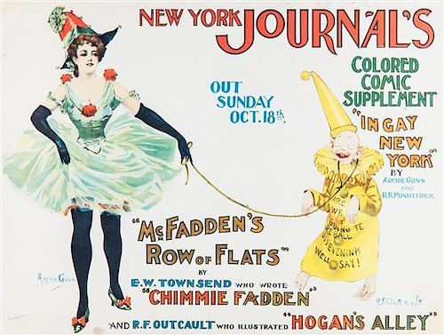 * Richard Felton Outcault, (American, 1863-1928), New York Journal's Colored Comic Supplement "In Gay New York"