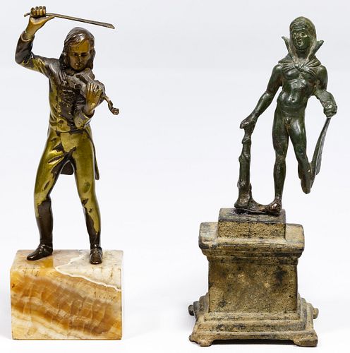Hercules and Paganini Statues