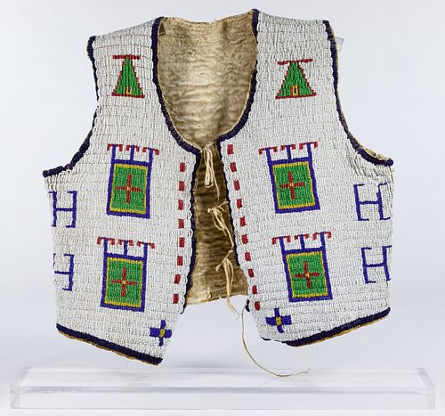 Native American Beaded Child's Vest