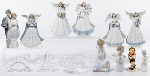 Lladro Figurine and Waterford Assortment