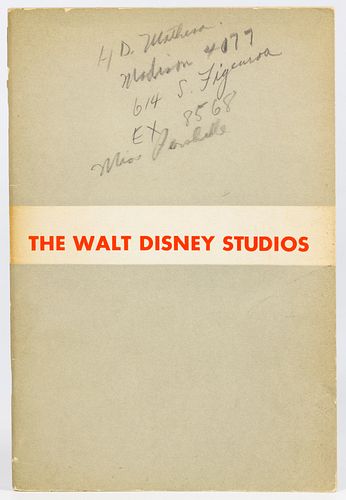 1938 Disney Application and Book