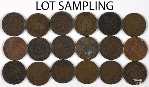 Large group of Indian Head pennies, mostly culls, approximately 700 pieces.