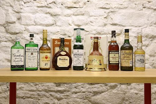 9 BOTTLES MIXED LOT ASSORTED SPIRITS (including Malt Whisky, Rum, Gin and C