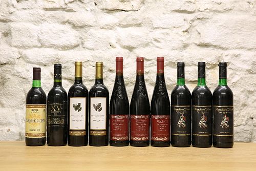 10 BOTTLES MIXED LOT RED "DRINKING WINE" comprising : 1 bottle Rioja Sommel