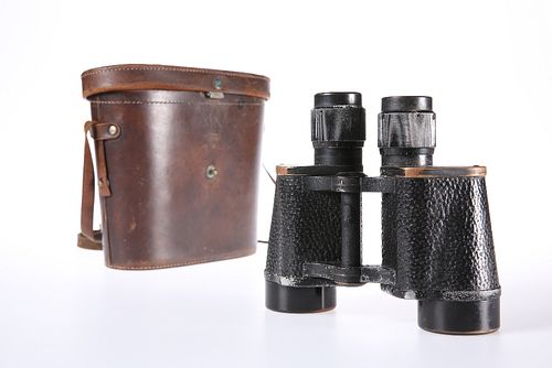 A PAIR OF CARL ZEISS JENA DELACTIS 8 X 40 BINOCULARS, in a leather case.