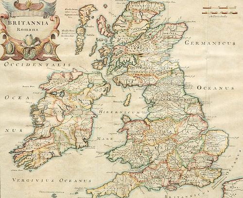 BOWEN (EMANUEL), CHESHIRE DIVIDED INTO ITS HUNDREDS, c.1756, hand-coloured 