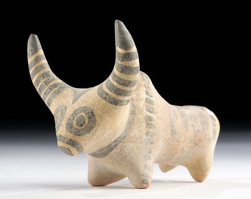 Near-Miniature Indus Valley Bichrome Humped Bull