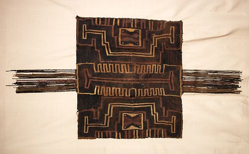 Fine Sihuas Textile Tunic w/ Abstract Anthropomorphs