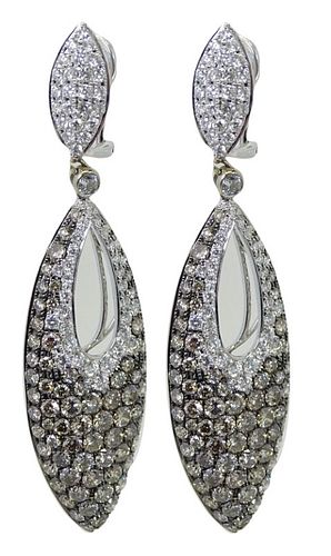 18K 9.54ct Diamond Earrings