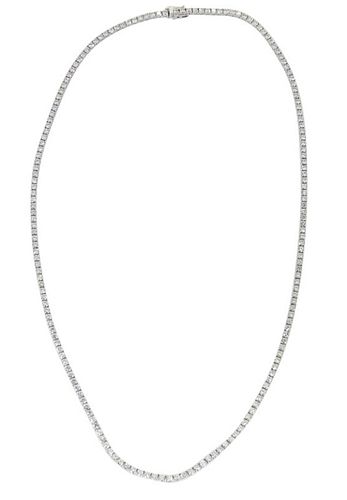 18K 5.75ct Diamond Tennis Necklace
