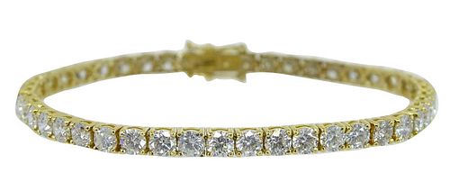 18K 9.30ct Diamond Tennis Bracelet