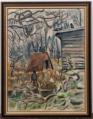 AFTER CHARLES BURCHFIELD, STARLINGS, OIL
