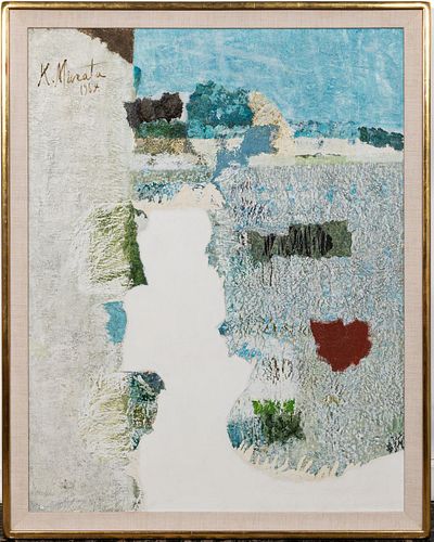 KISHIO MURATA, "BLANK STUDY" OIL ON CANVAS, 1964