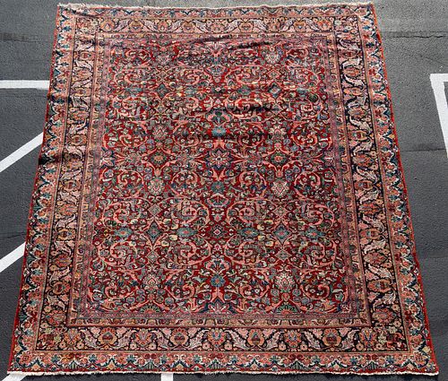 20TH C. HAND-KNOTTED PERSIAN MAHAL, 10'5" x 14'3"