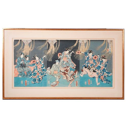Toyokuni III (1785 - 1864). Japanese woodblock print