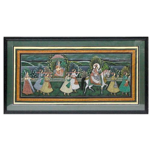 A Mughal painting.