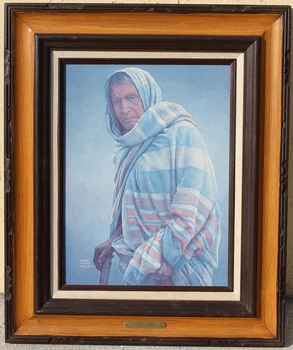 James Fields "Taos Indian" Litho