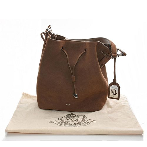 LAUREN RALPH LAUREN DRYDEN DEBBY SUEDE DRAWSTRING PURSE sold at auction on  5th March | Bidsquare