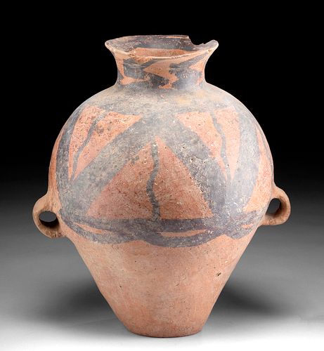 Chinese Neolithic Yangshao Painted Pottery Urn
