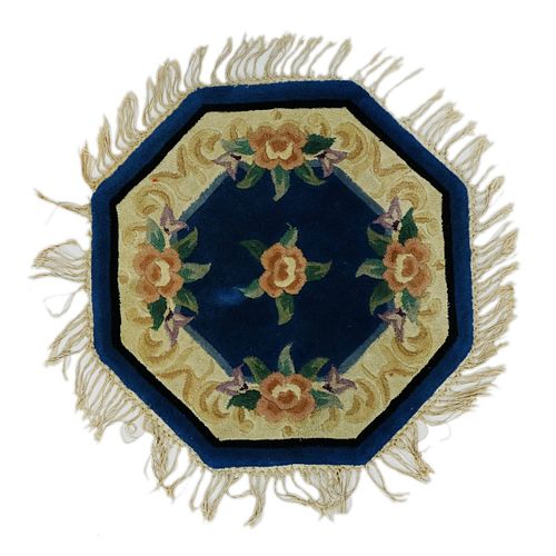 Chinese Octagon Wool Area Rug