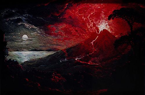 Vik Muniz (1961)  - Pictures of pigment: The Eruption of Mount Vesuvius, after Sebastian Pether, 2007