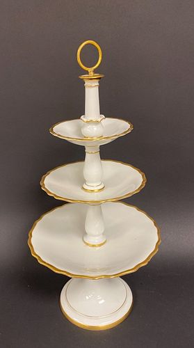 Porcelain Three Tier Muffin Stand