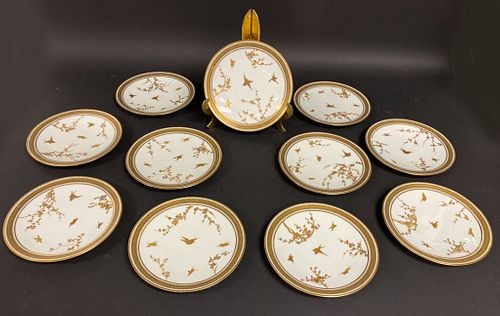 Staffordshire Porcelain Dessert Plates