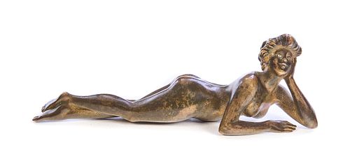 Vienna Bronze Nude Signed Austria