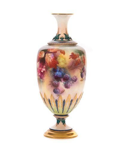 Royal Worcester Hadley Ware Vase