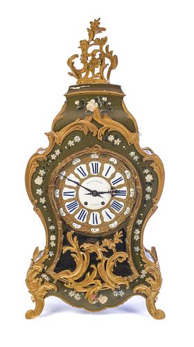 Vincenti & Cie Louis XV Mantel Clock Ca. 1850