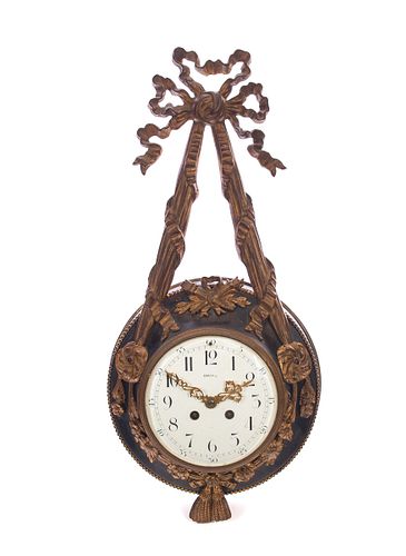 1870's Pelouk French Bronze Clock