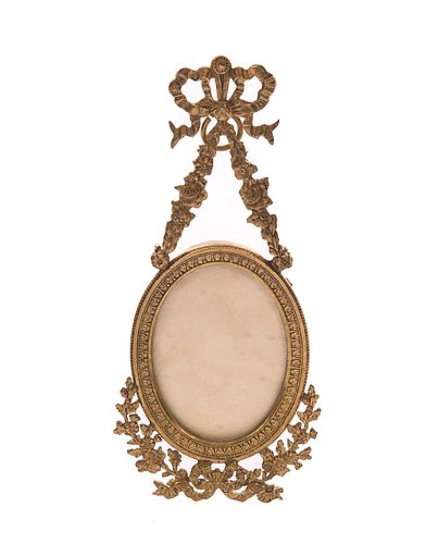 Miniature French Gilt Bronze Picture Frame