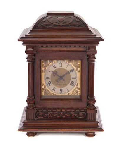 Carved G. Senaro Boulogna Chime Bracket Clock