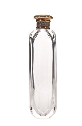 Faceted Perfume Bottle With Engraved Lid
