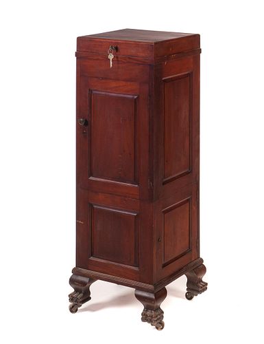 Mahogany Claw Footed Doctors Cabinet