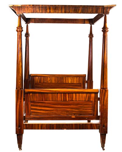 Rosewood Victorian Tester Canopy Bed