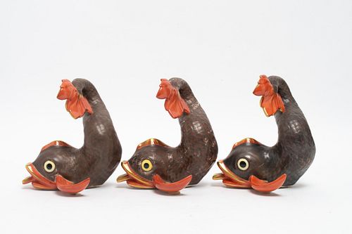 Herend Porcelain Koi Fish Figural Group, 3